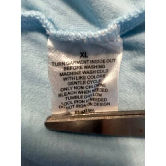 Disney Stitch Graphic Tee Kid's XL Light Blue Cotton/Polyester Blend - Picture 9 of 9